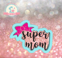 Super Mom Plaque Cookie Cutter or Fondant Cutter