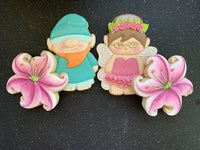 Miss Doughmestic Holly Fairy Cookie Cutter or Fondant Cutter (Listing does not include the flowers)