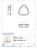 Baby Set Mini or Full Size Cookie Cutters/Fondant Cutters or STL Downloads