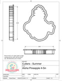 Aloha Pineapple Cookie Cutter/Fondant Cutter or STL Download