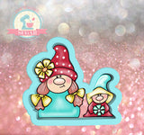 Mom and Child Gnome Cookie Cutter or Fondant Cutter