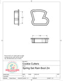 Spring Set Mini or Full Size Cookie Cutters or Fondant Cutters