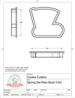 Spring Set Mini or Full Size Cookie Cutters or Fondant Cutters