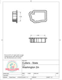 State of Washington Cookie Cutter or Fondant Cutter