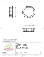 Baby Set Mini or Full Size Cookie Cutters/Fondant Cutters or STL Downloads