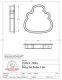 Baby Set Mini or Full Size Cookie Cutters/Fondant Cutters or STL Downloads