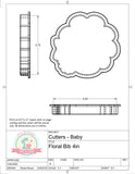 Floral Bib Cookie Cutter/Fondant Cutter or STL Download