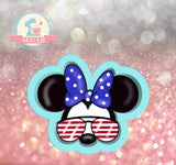 Patriotic Girl Mouse Cookie Cutter or Fondant Cutter