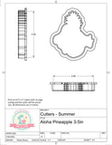 Aloha Pineapple Cookie Cutter/Fondant Cutter or STL Download