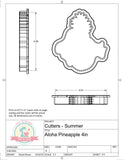 Aloha Pineapple Cookie Cutter/Fondant Cutter or STL Download