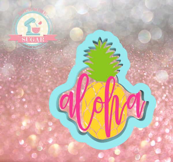 Aloha Pineapple Cookie Cutter/Fondant Cutter or STL Download