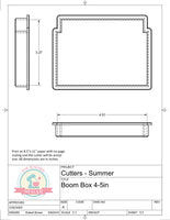 Boom Box Cookie Cutter/Fondant Cutter or STL Download