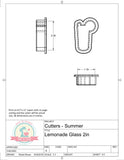 Lemonade Glass Cookie Cutter or Fondant Cutter