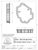 Miss Doughmestic Chubby Nerdy Toucan 1 Cookie Cutter or Fondant Cutter
