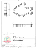 Baby Shark Cookie Cutter/Fondant Cutter or STL Download