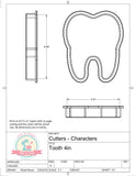 Tooth Cookie Cutter or Fondant Cutter