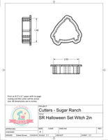 Sugar Ranch Halloween Set Witch Cookie Cutter or Fondant Cutter