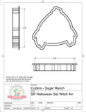 Sugar Ranch Halloween Set Witch Cookie Cutter or Fondant Cutter