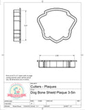Dog Bone Shield Cookie Cutter/Fondant Cutter or STL Download