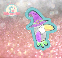 Frosted Cookiery Witch Toucan Cookie Cutter/Fondant Cutter or STL Download