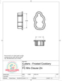 Frosted Cookiery Mrs. Claus Cookie Cutter/Fondant Cutter or STL Download