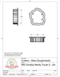 Miss Doughmestic Chubby Nerdy Toucan 2 Cookie Cutter or Fondant Cutter