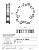 Sugar Ranch Dog Cookie Cutter or Fondant Cutter