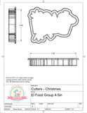 Elf Food Group Cookie Cutter or Fondant Cutter (The Happy Optimist Co)