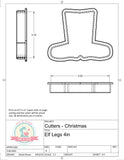 Elf Legs Cookie Cutter or Fondant Cutter (The Happy Optimist Co)