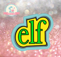 Elf Plaque Cookie Cutter or Fondant Cutter (The Happy Optimist Co)