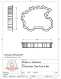 Christmas Tree Truck Cookie Cutter/Fondant Cutter or STL Download