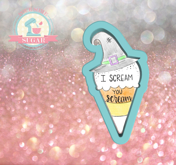 Frosted Cookiery Witch Cone (Super Skinny) Cookie Cutter/Fondant Cutter or STL Download