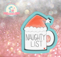 Frosted Cookiery Santa Hat Mug Cookie Cutter/Fondant Cutter or STL Download