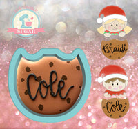 Miss Doughmestic Elf Duo Cookie Cookie Cutter/Fondant Cutter or STL Download