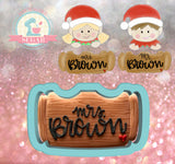 Miss Doughmestic Elf Duo Rolling Pin Cookie Cutter/Fondant Cutter or STL Download