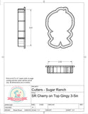 Sugar Ranch Cherry on Top Gingy Cookie Cutter or Fondant Cutter