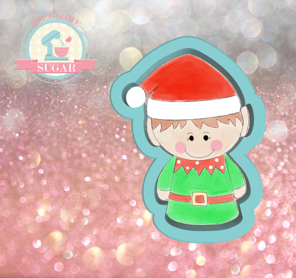 Frosted Cookiery Elf Boy Cookie Cutter/Fondant Cutter or STL Download