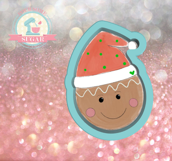 Frosted Cookiery Gingerbread Head Cookie Cutter/Fondant Cutter or STL Download
