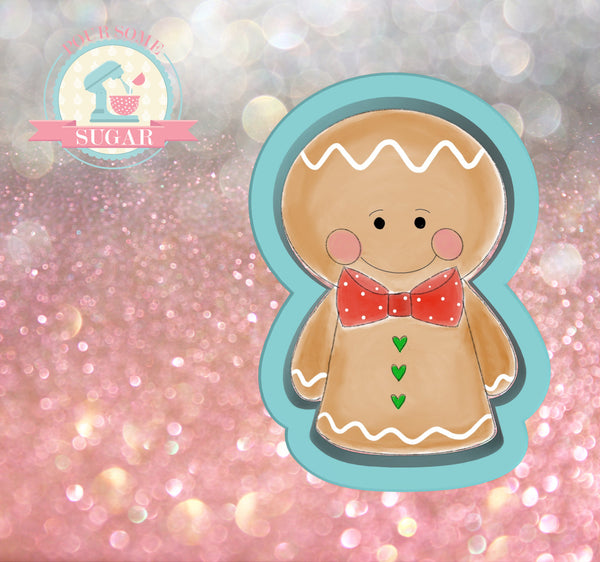 Frosted Cookiery Gingerbread Boy Cookie Cutter/Fondant Cutter or STL Download