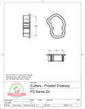 Frosted Cookiery Santa Cookie Cutter/Fondant Cutter or STL Download