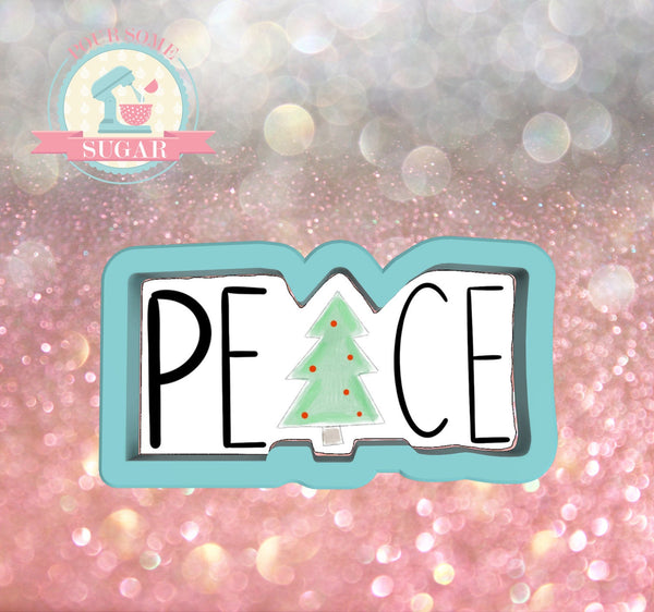 Frosted Cookiery Peace Plaque (Super Skinny) Cookie Cutter/Fondant Cutter or STL Download