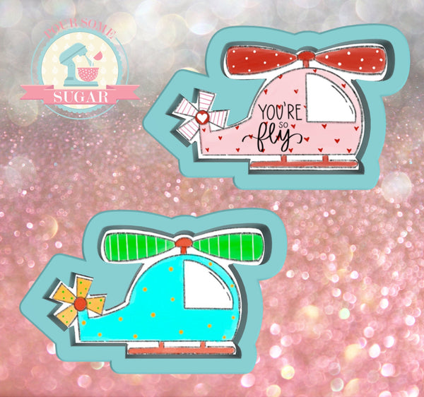 Frosted Cookiery Helicopter Cookie Cutter/Fondant Cutter or STL Download