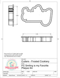 Frosted Cookiery Smiling Is My Favorite Plaque Cookie Cutter/Fondant Cutter or STL Download
