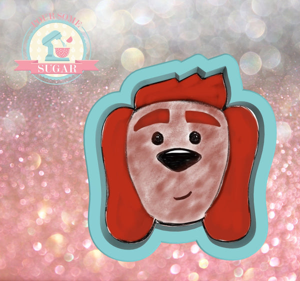 Frosted Cookie Bake Shop M Dog Face Cookie Cutter or Fondant Cutter