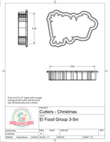 Elf Food Group Cookie Cutter or Fondant Cutter (The Happy Optimist Co)