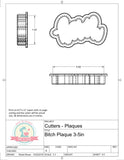Bitch Plaque (Skinny) (Cadie's Cookies) Cookie Cutter/Fondant Cutter or STL Download