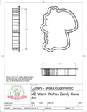 Miss Doughmestic Warm Wishes Candy Cans Cookie Cutter or Fondant Cutter