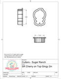 Sugar Ranch Cherry on Top Gingy Cookie Cutter or Fondant Cutter