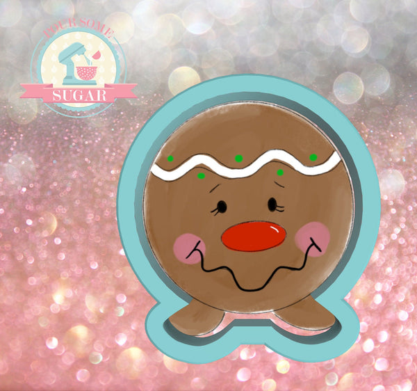 Miss Doughmestic Boy Gingerbread Duo Head Cookie Cutter/Fondant Cutter or STL Download