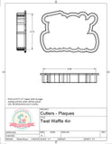 Twat Waffle Cookie Cutter or Fondant Cutter (Cadies Cookies)
